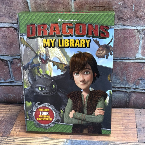 Dreamworks Dragons My Library Slipcase with 4 Hardcover Books 2016 Hiccup - Picture 2 of 7
